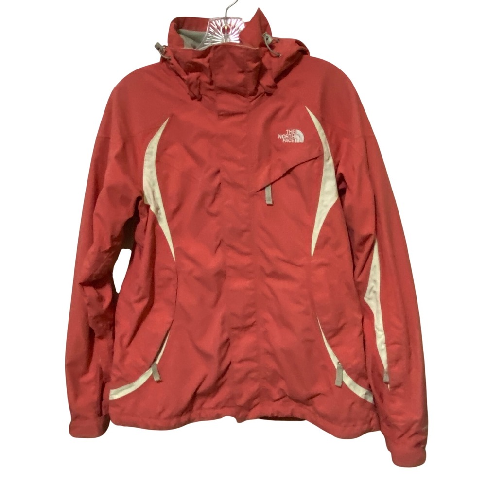 North Face Womens Coral Pink Windbreaker Jacket M Gorpcore Sporty Athleisure